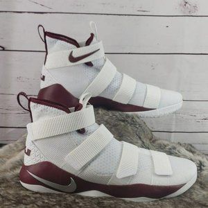 Nike‎ Zoom White & Burgundy 17 basketball Shoes